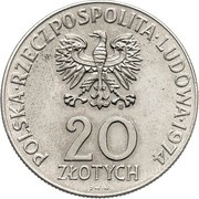 20 Zlotys COMECON Anniversary Trial Strike obverse image