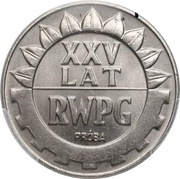 20 Zlotys COMECON Anniversary Trial Strike, Poland, 1974 reverse image