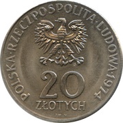 20 Zlotys COMECON Anniversary obverse image