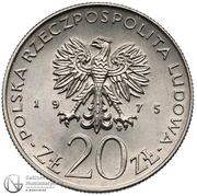 20 Zlotys International Year of Women; Trial Strike obverse image