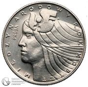 20 Zlotys International Year of Women; Trial Strike, Poland, 1975 reverse image