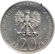 20 Zlotys International Year of Women; Trial Strike obverse image