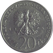 20 Zlotys International Women's Year obverse image