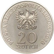 20 Zlotys Interkosmos '78; Trial Strike obverse image