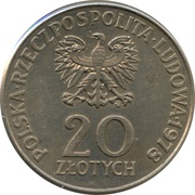 20 Zlotys Interkosmos '78 obverse image