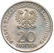 20 Zlotys International Year of the Child; Trial Strike obverse image