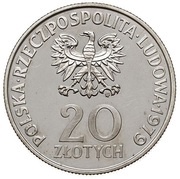20 Zlotys Memorial Hospital Center; Trial Strike obverse image