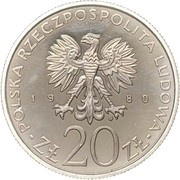 20 Zlotys Łódź Riots; Trial Strike obverse image