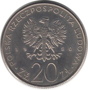 20 Zlotys Dar Pomorza obverse image