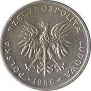 20 Zlotys large type obverse image