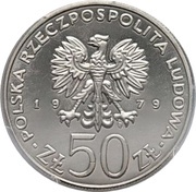 50 Zlotys Duke Mieszko I; Trial Strike obverse image
