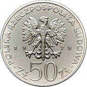 50 Zlotys Duke Mieszko I; Trial Strike obverse image