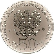 50 Zlotys Bolesław I Chrobry; Trial Strike obverse image