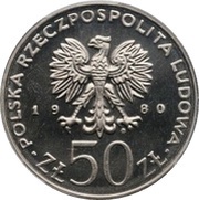50 Zlotys Kazimierz I Odnowiciel; Trial Strike obverse image