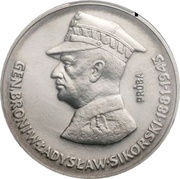 50 Zlotys General Wladyslaw Sikorski; Trial Strike, Poland, 1981 reverse image