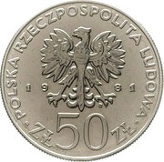 50 Zlotys Ladislaus I Herman; Trial Strike obverse image