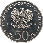 50 Zlotys Ladislaus I Herman; Trial Strike obverse image
