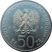 50 Zlotys FAO - World Food Day obverse image