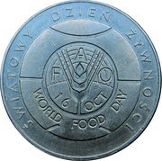 50 Zlotys FAO - World Food Day, Poland, 1981 reverse image