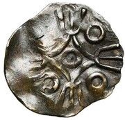 Denier Anonymous/Albert II, bust left reverse image