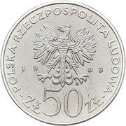 50 Zlotys Jan III Sobieski; Trial Strike obverse image