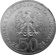 50 Zlotys Great Theatre obverse image