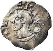 Denier - Albert II Bust left obverse image