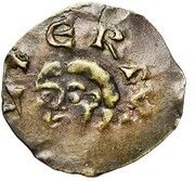 Denier - Albert II Bust facing obverse image