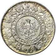 100 Zlotys Polish Millennium bust; Trial Strike obverse image