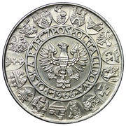 100 Zlotys Polish Millennium obverse image