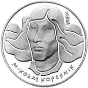 100 Zlotys Mikolaj Kopernik big; Trial Strike Al, Poland, 1973 reverse image