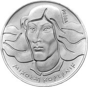 100 Zlotys Mikolaj Kopernik big; Trial Strike Al, Poland, 1973 reverse image