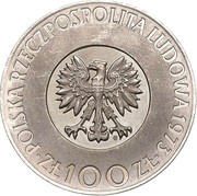 100 Zlotys Mikolaj Kopernik big; Trial Strike Ni obverse image