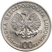 100 Zlotys Mikolaj Kopernik bust; Trial Strike Ni obverse image