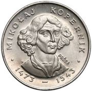 100 Zlotys Mikolaj Kopernik bust; Trial Strike Ni, Poland, 1973 reverse image