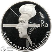 100 Zlotys Maria Skłodowska-Curie; Trial Strike Ag, Poland, 1974 reverse image
