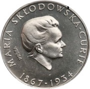 100 Zlotys Maria Skłodowska-Curie; Trial Strike, Poland, 1974 reverse image