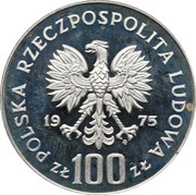 100 Zlotys Royal Castle in Warsaw obverse image
