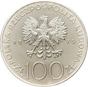 100 Zlotys Helena Modrzejewska; Trial Strike obverse image