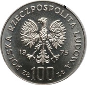 100 Zlotys Ignacy Jan Paderewski; Trial Strike obverse image