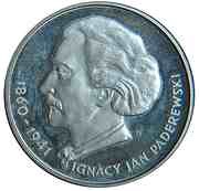 100 Zlotys Ignacy Jan Paderewski, Poland, 1975 reverse image