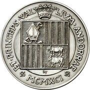 25 Diners - Joan Martí i Alanis Jubilee, Andorra, 1991 reverse image
