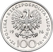 100 Zlotys Kazimierz Pułaski; Trial Strike obverse image