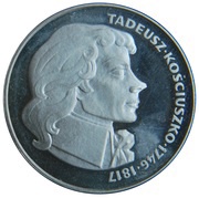100 Zlotys Tadeusz Kosciuszko, Poland, 1976 reverse image