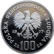 100 Zlotys Environmental Protection - Buffalo obverse image