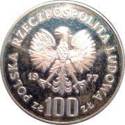 100 Zlotys Władyslaw Reymont obverse image