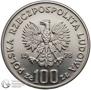 100 Zlotys Environmental Protection - Moose; Trial Strike obverse image