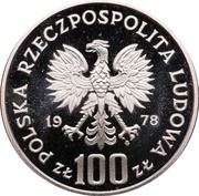 100 Zlotys Environmental Protection - Moose; Trial Strike obverse image