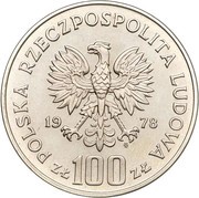 100 Zlotys Environmental Protection - Beaver; Trial Strike obverse image