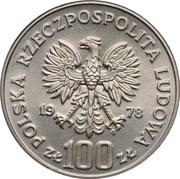100 Zlotys Environmental Protection - Beaver; Trial Strike obverse image